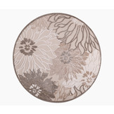 Floral Rond Buitenkleed Crème