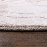 Floral Outdoor - Buitenkleed Tuin - Rond - Weerbestendig Vloerkleed - Creme