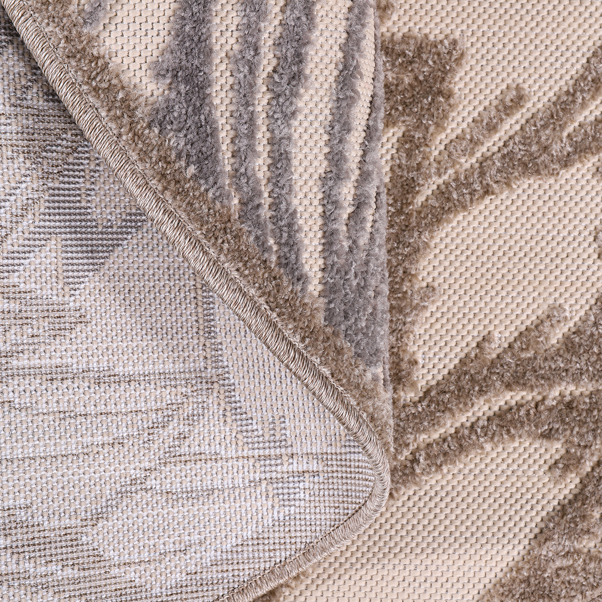 Floral Outdoor - Buitenkleed Tuin - Rond - Weerbestendig Vloerkleed - Creme