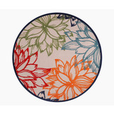 Floral Rond Buitenkleed Multi
