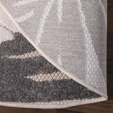 Floral Rond Buitenkleed Beige