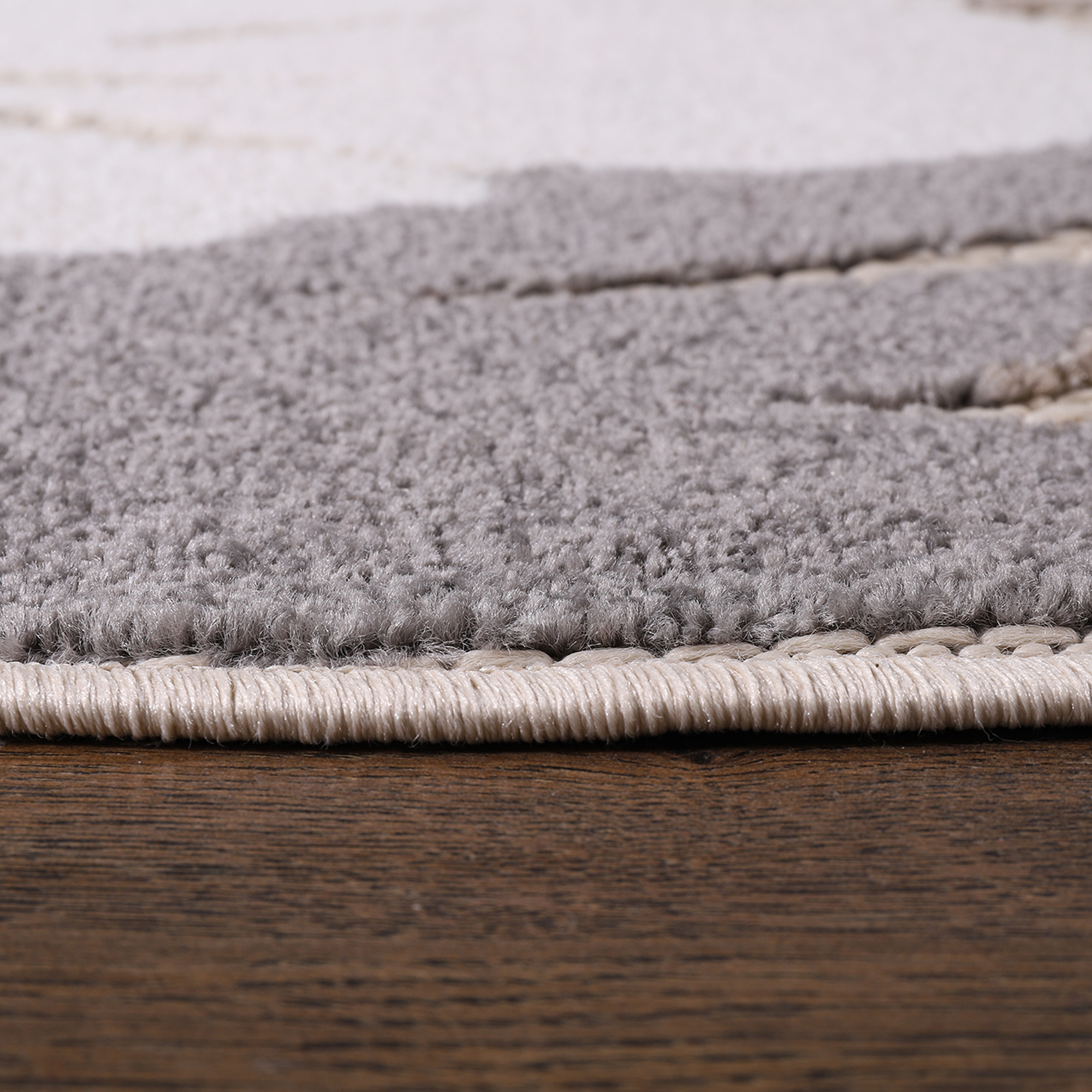Floral Rond Buitenkleed Beige