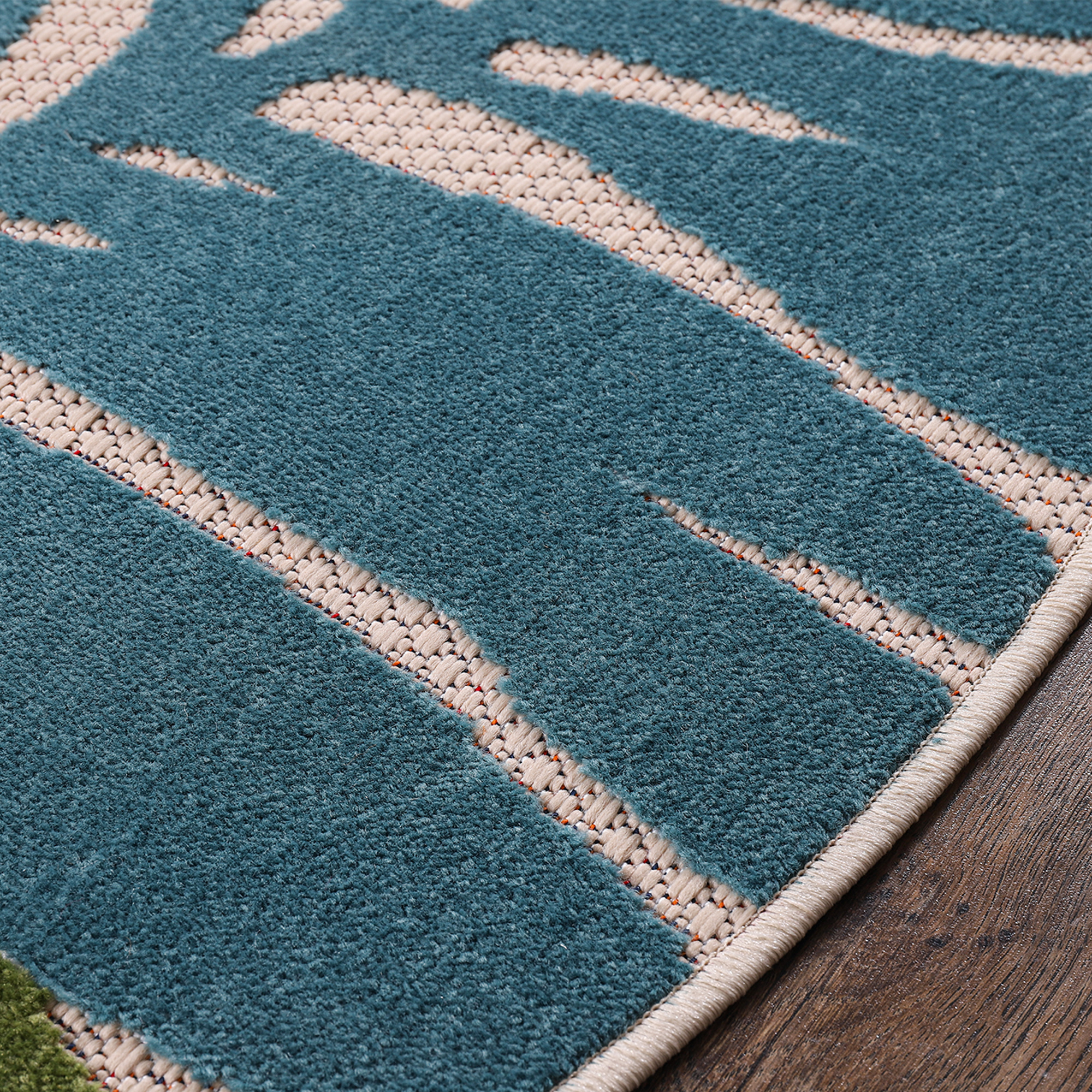 Floral Outdoor - Buitenkleed Tuin - Rond - Weerbestendig Vloerkleed - Multi