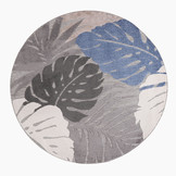 Floral Rond Buitenkleed Beige