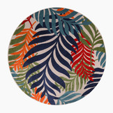 Floral Outdoor - Buitenkleed Tuin - Rond - Weerbestendig Vloerkleed - Multi