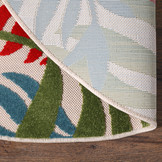 Floral Outdoor - Buitenkleed Tuin - Rond - Weerbestendig Vloerkleed - Multi