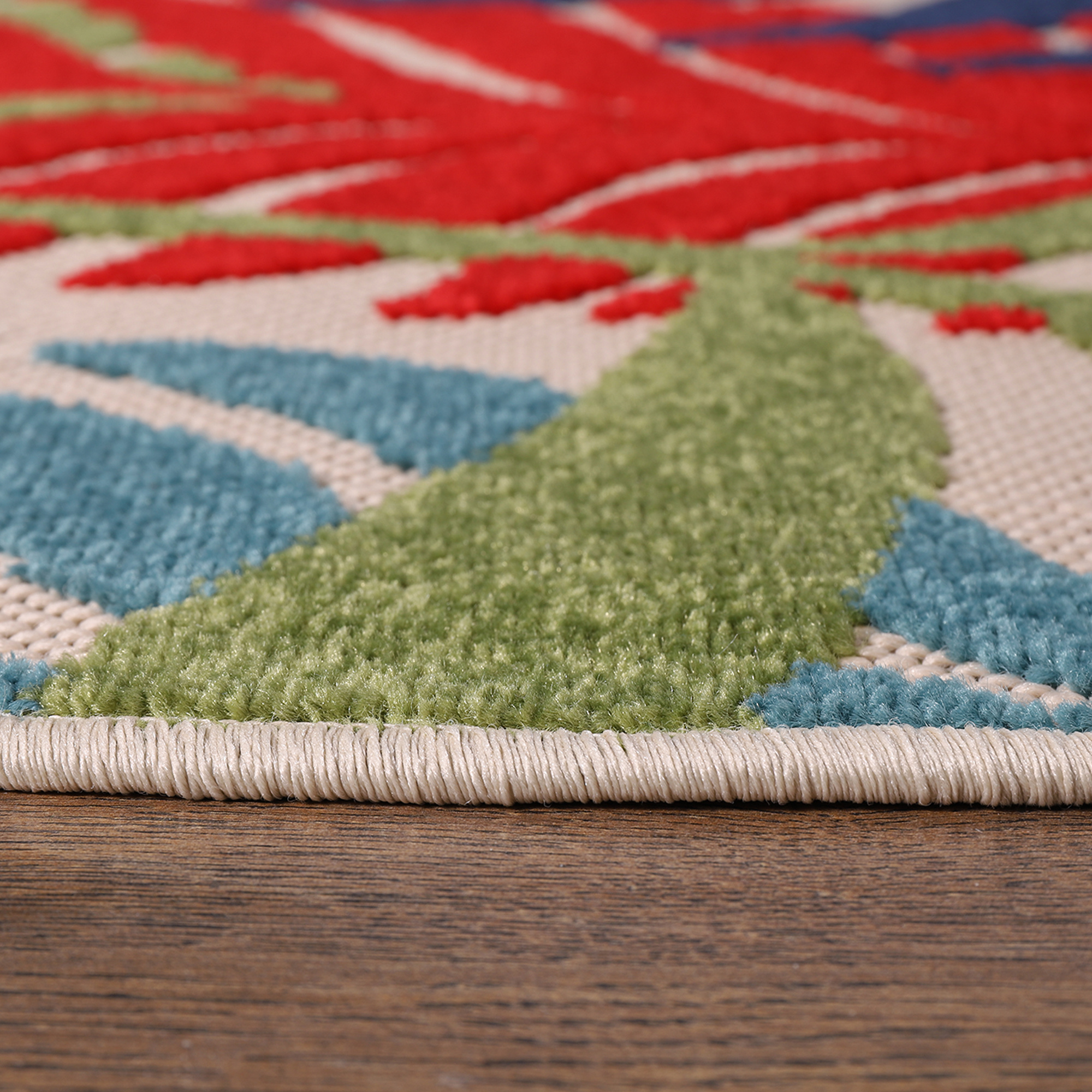 Floral Outdoor - Buitenkleed Tuin - Rond - Weerbestendig Vloerkleed - Multi