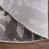 Floral Rond Buitenkleed Grijs