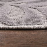 Floral Rond Buitenkleed Grijs
