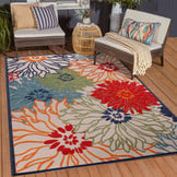 Floral Buitenkleed Multi