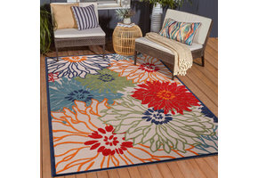 Floral Buitenkleed Multi
