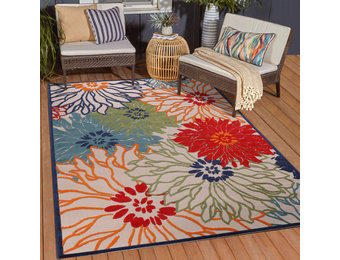 Floral Outdoor - Buitenkleed Tuin - Weerbestendig Vloerkleed - Multi