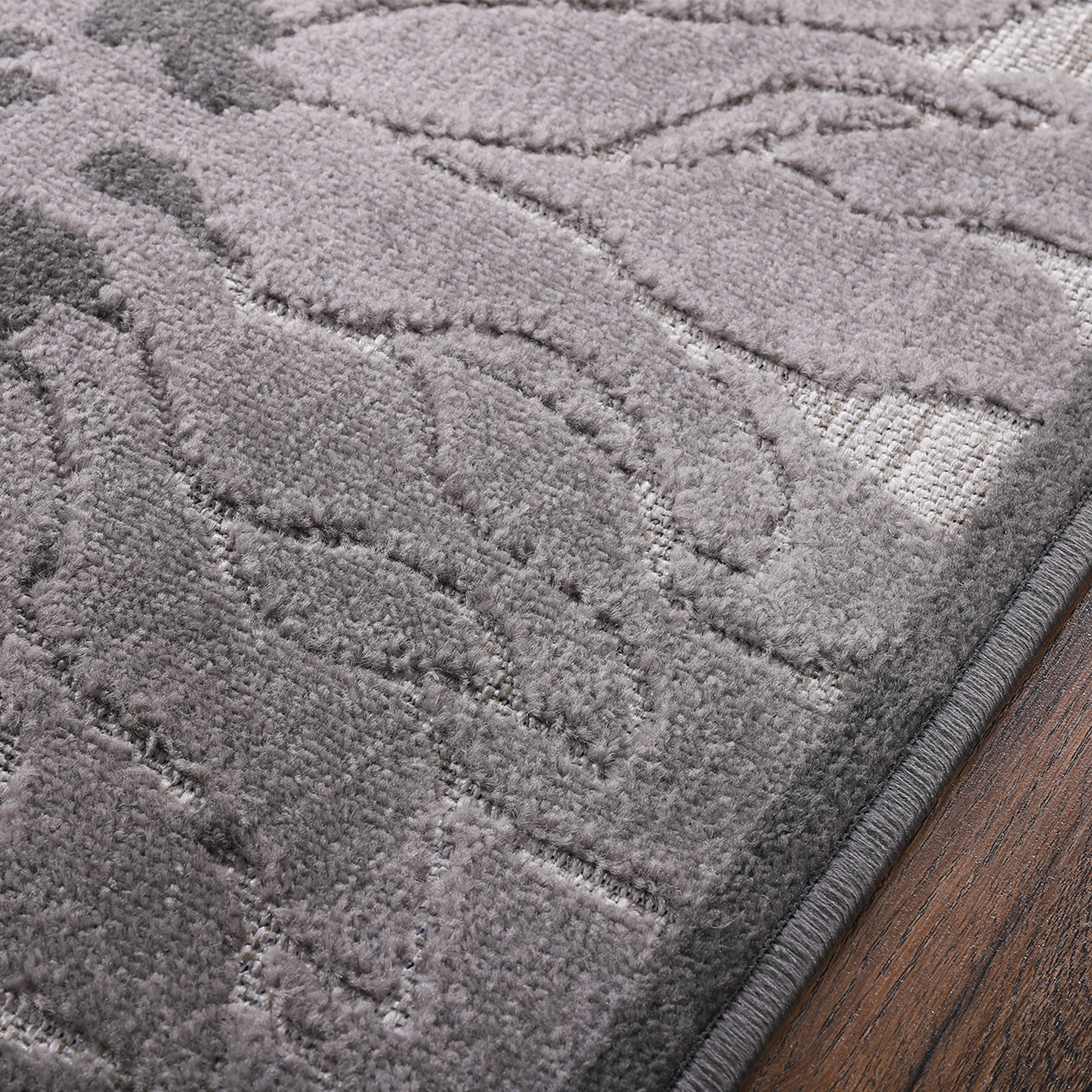 Floral Outdoor - Buitenkleed Tuin - Weerbestendig Vloerkleed - Grijs