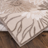 Floral Outdoor - Buitenkleed Tuin - Weerbestendig Vloerkleed - Creme