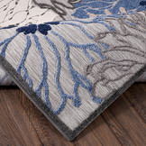 Floral Outdoor - Buitenkleed Tuin - Weerbestendig Vloerkleed - Grijs