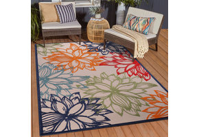 Floral Outdoor - Buitenkleed Tuin - Weerbestendig Vloerkleed - Multi