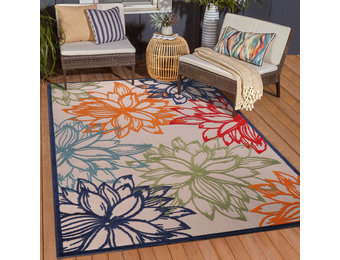 Floral Outdoor - Buitenkleed Tuin - Weerbestendig Vloerkleed - Multi