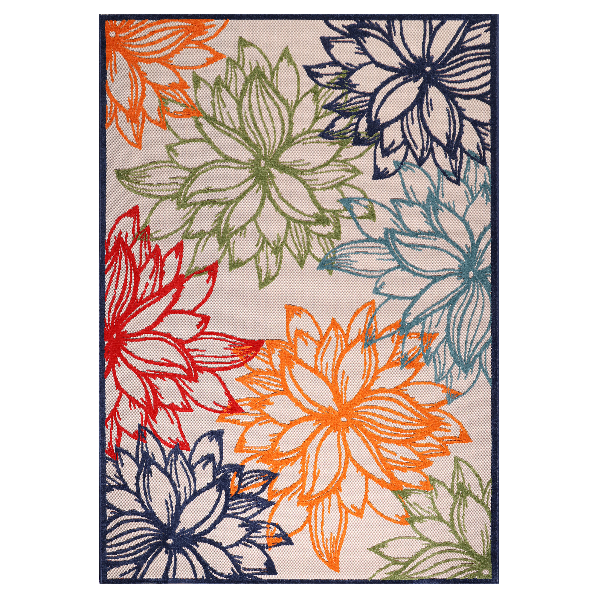 Floral Outdoor - Buitenkleed Tuin - Weerbestendig Vloerkleed - Multi