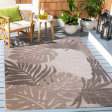 Floral Buitenkleed Beige