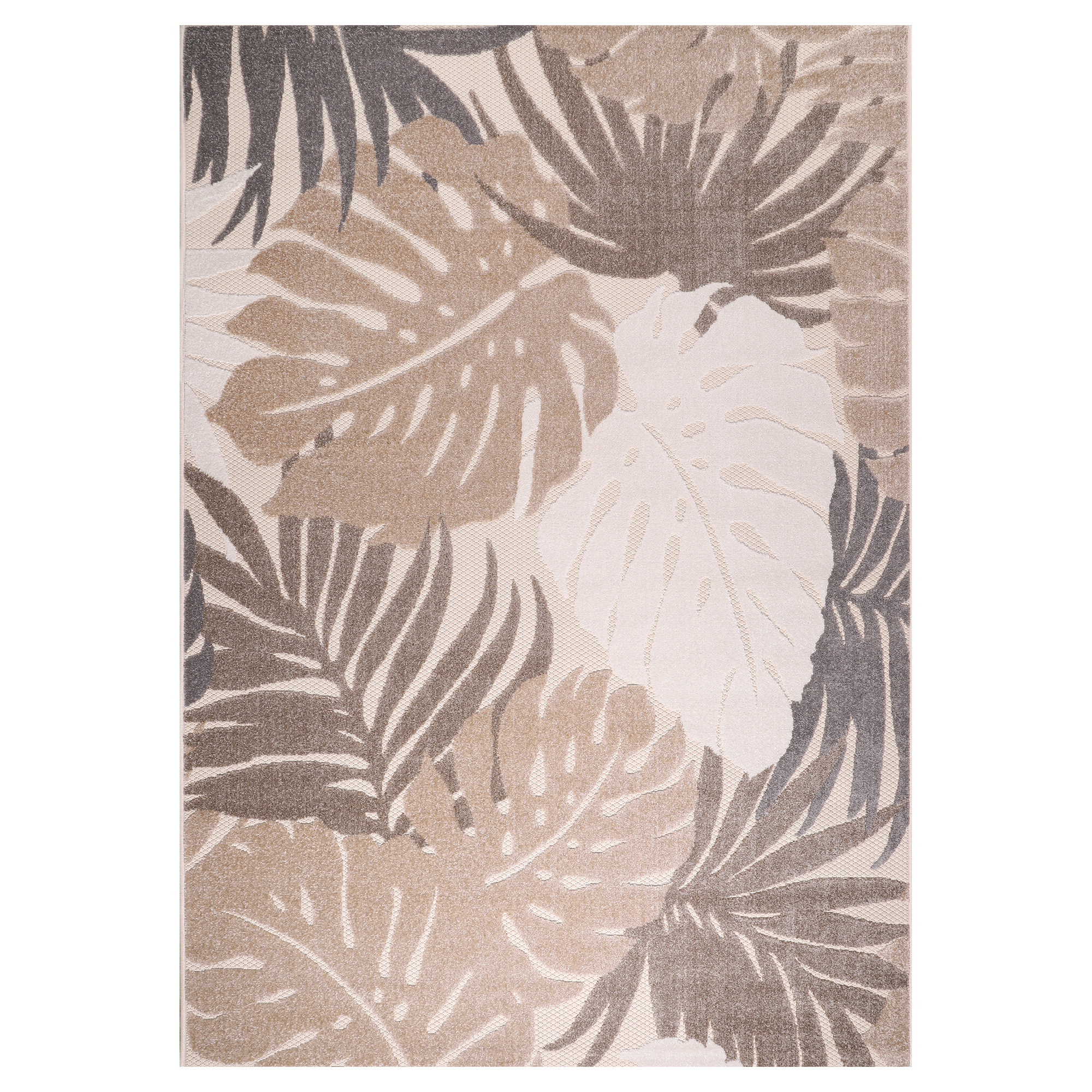 Floral Buitenkleed Beige