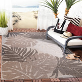Floral Buitenkleed Beige