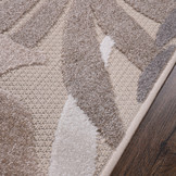 Floral Buitenkleed Beige