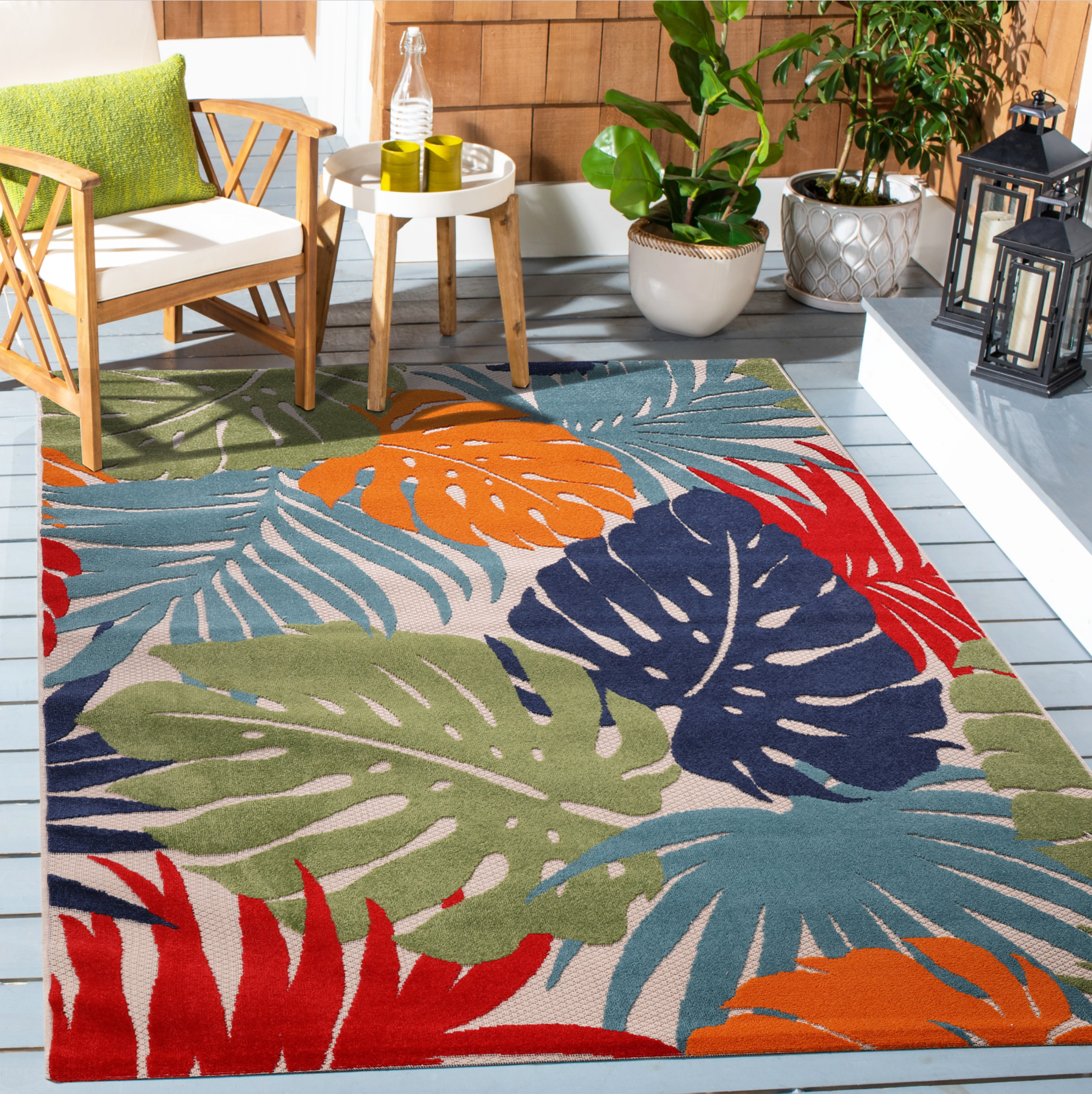 Floral Buitenkleed Multi