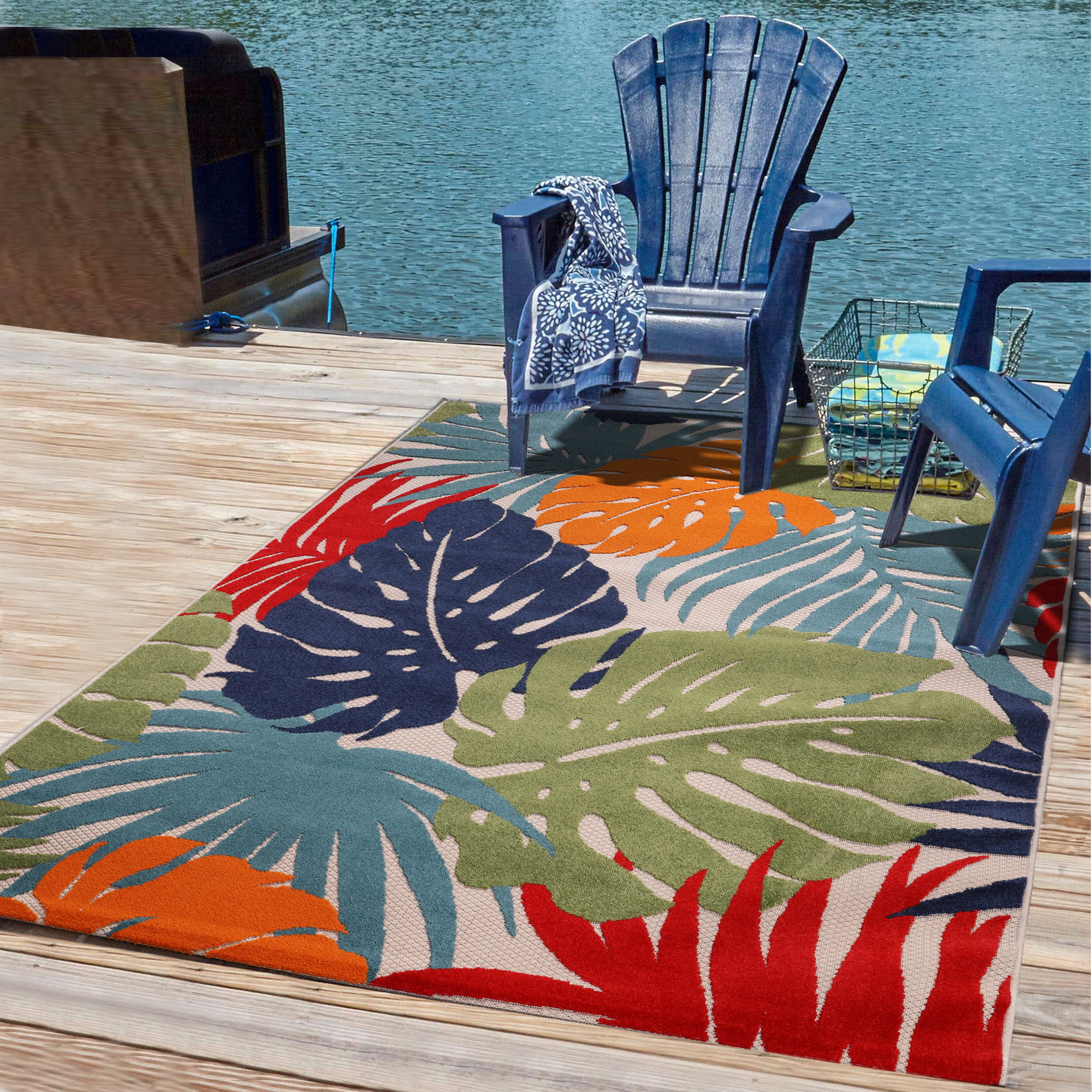 Floral Outdoor - Buitenkleed Tuin - Weerbestendig Vloerkleed - Multi