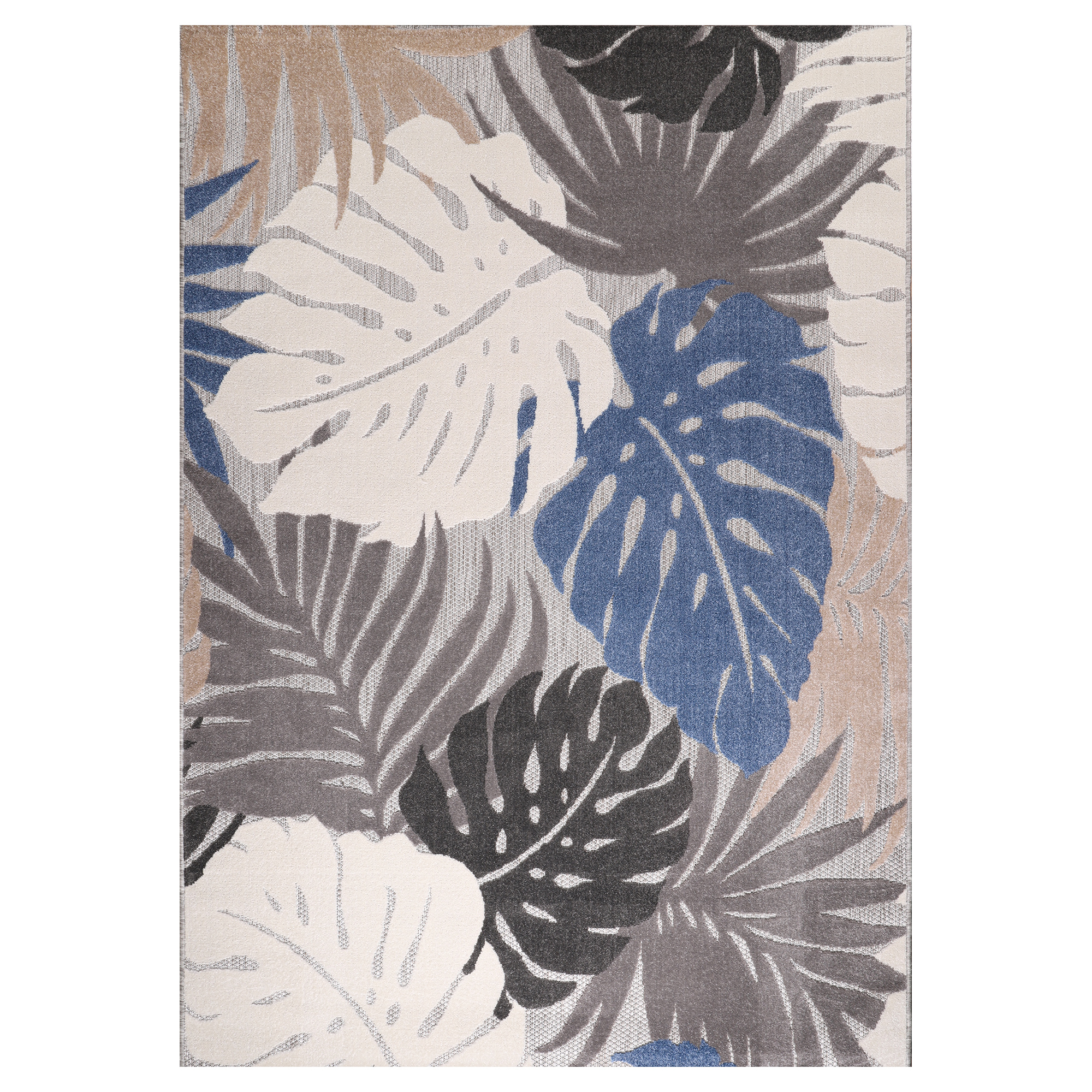 Floral Buitenkleed Beige