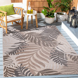 Floral Outdoor - Buitenkleed Tuin - Weerbestendig Vloerkleed - Creme