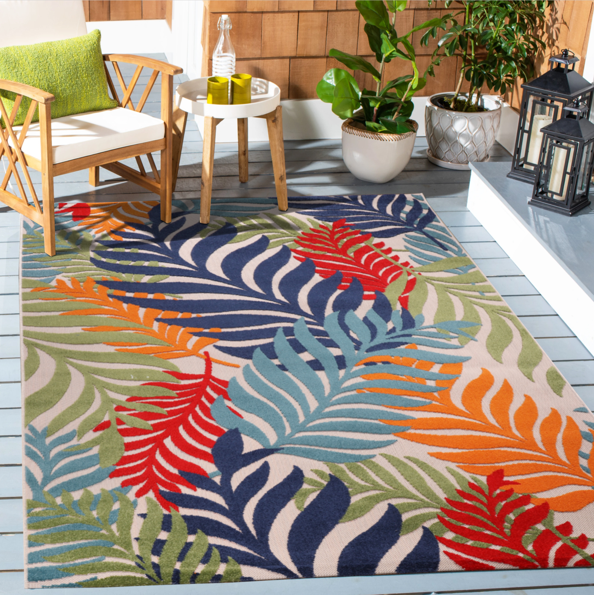 Floral Buitenkleed Multi