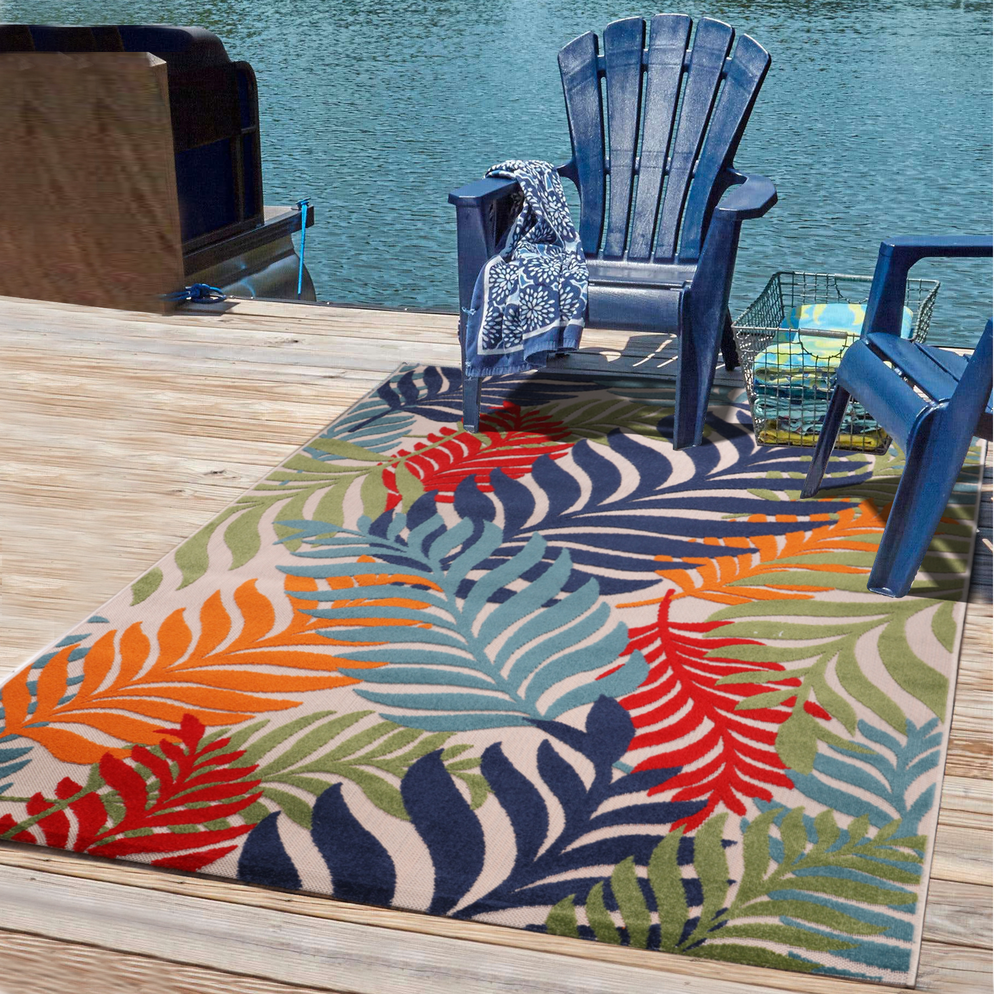 Floral Outdoor - Buitenkleed Tuin - Weerbestendig Vloerkleed - Multi