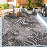 Floral Outdoor - Buitenkleed Tuin - Weerbestendig Vloerkleed - Grijs