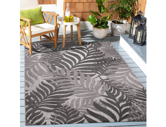 Floral Outdoor - Buitenkleed Tuin - Weerbestendig Vloerkleed - Grijs