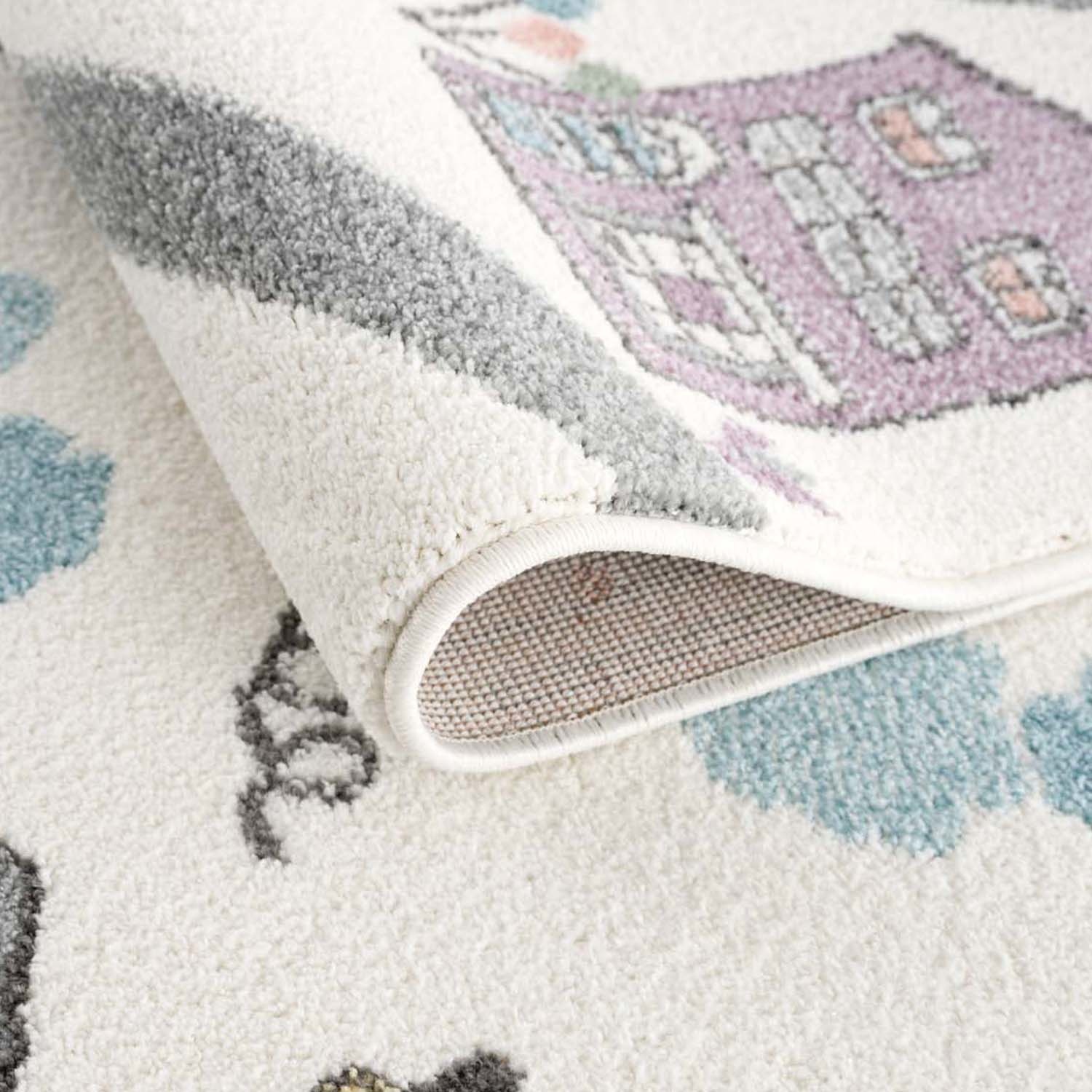 Anime Kids Vloerkleed Kinderkamer Creme