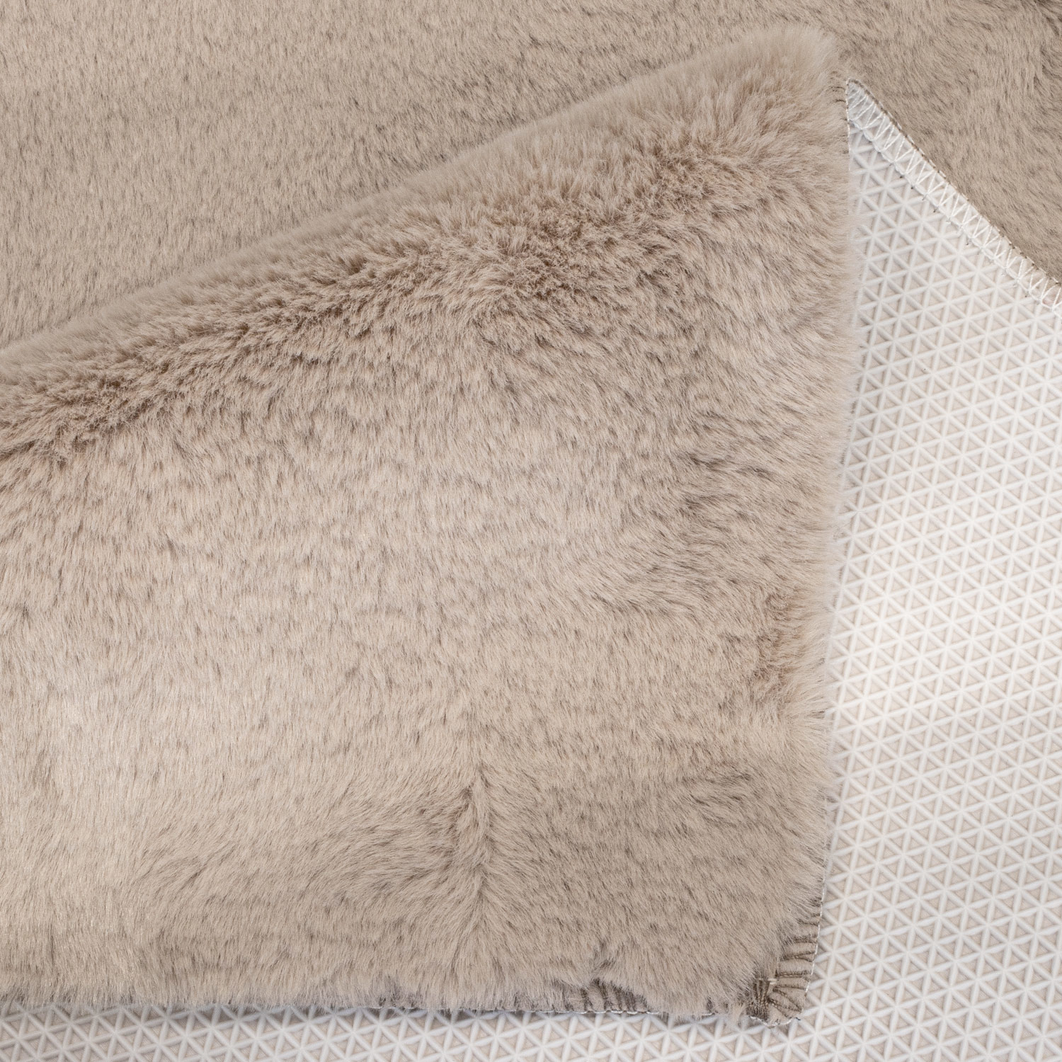 Tapijtenloods Paradise Badmat Hoogpolig Anti-Slip Taupe