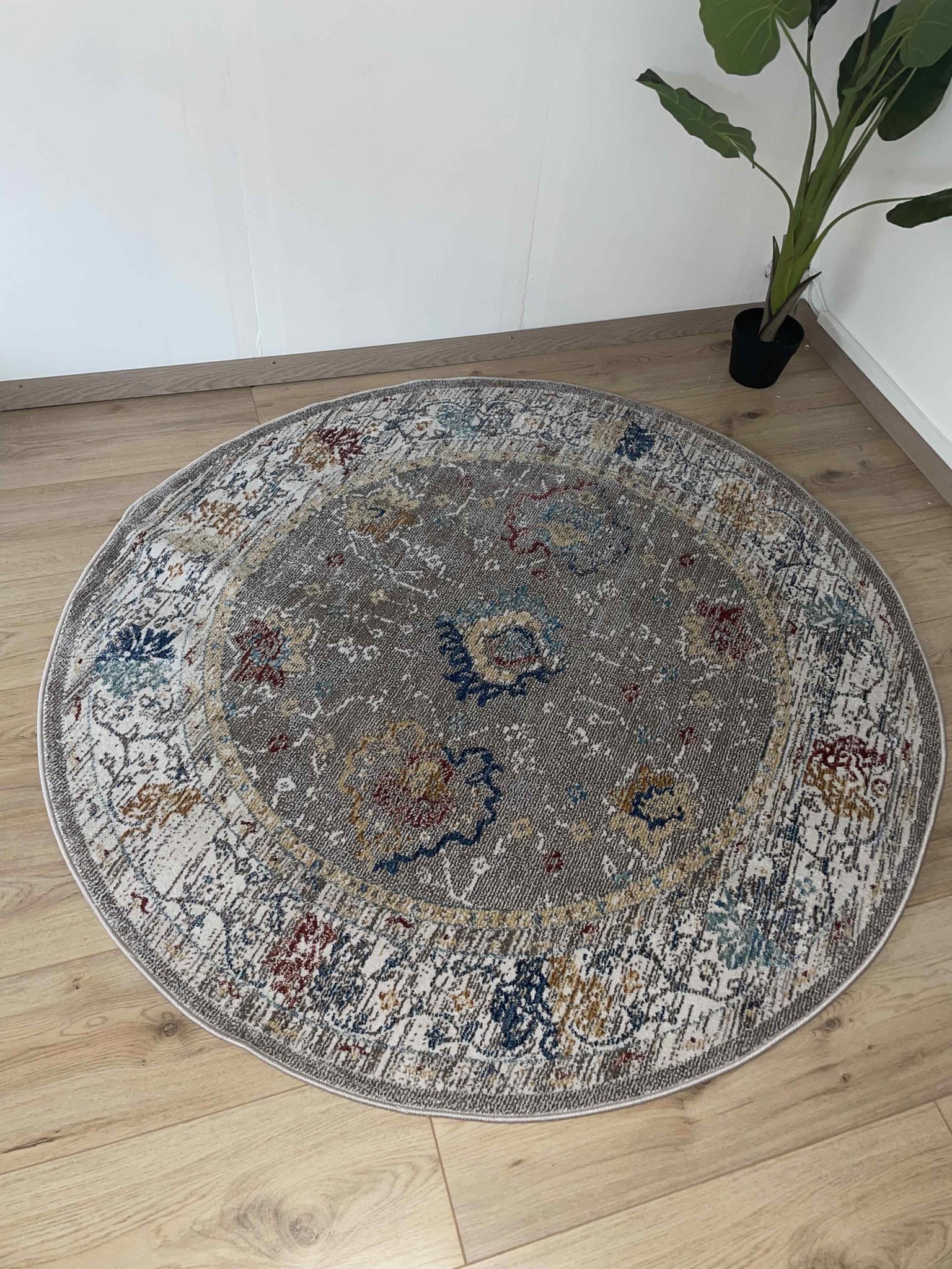 Vintage Garden Picasso Laagpolig Plat Vloerkleed Beige Multi