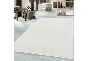 Effen Vloerkleed Laagpolig Creme