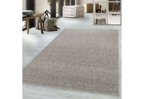 Effen Vloerkleed Laagpolig Beige