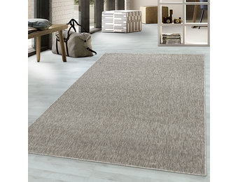 Tapijtenloods Effen Vloerkleed Laagpolig Beige