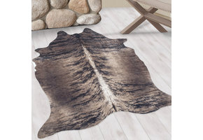 Vacht van Imitatiebont Wasbaar Dierenhuid Laagpolig Bruin