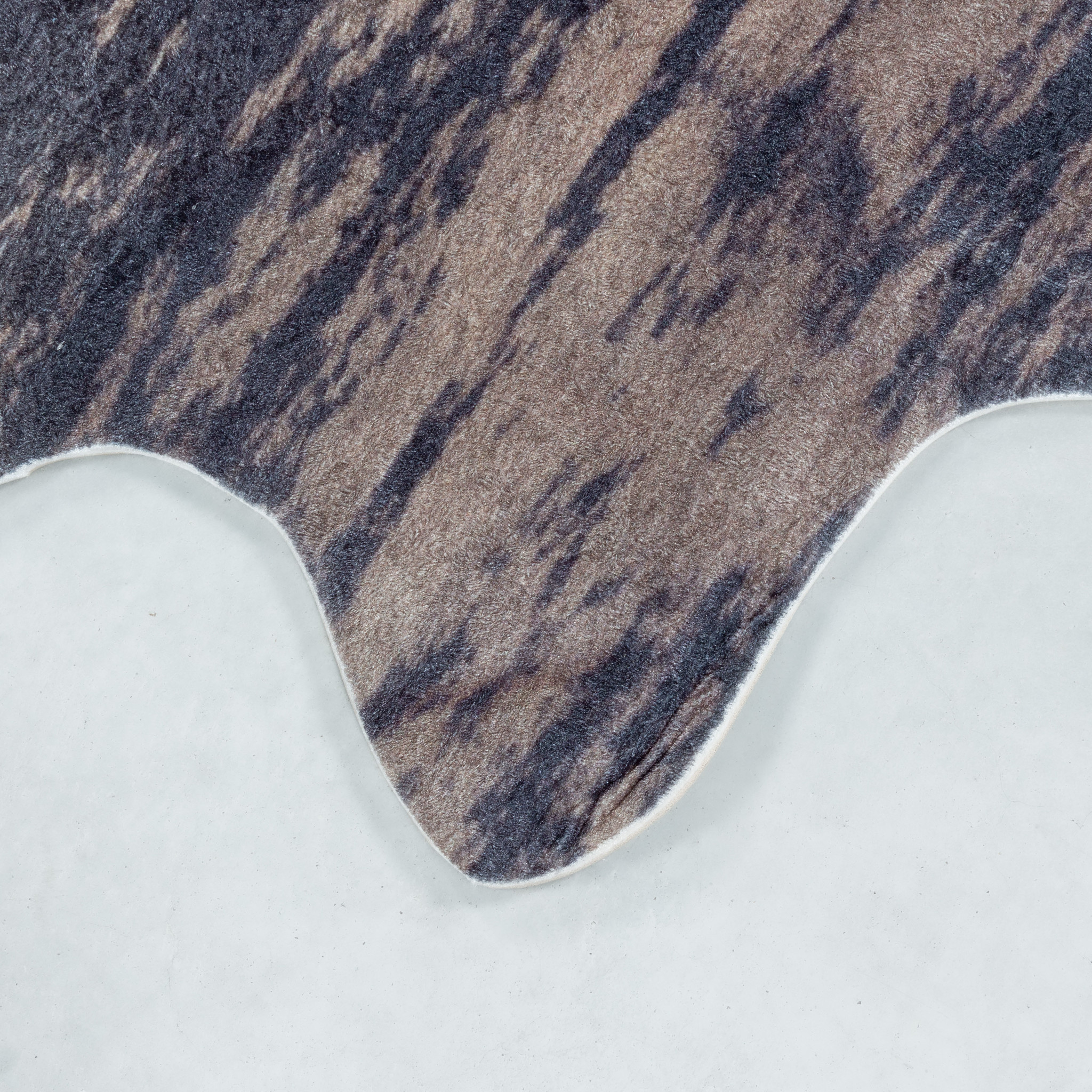 Vacht van Imitatiebont Wasbaar Dierenhuid Laagpolig Bruin