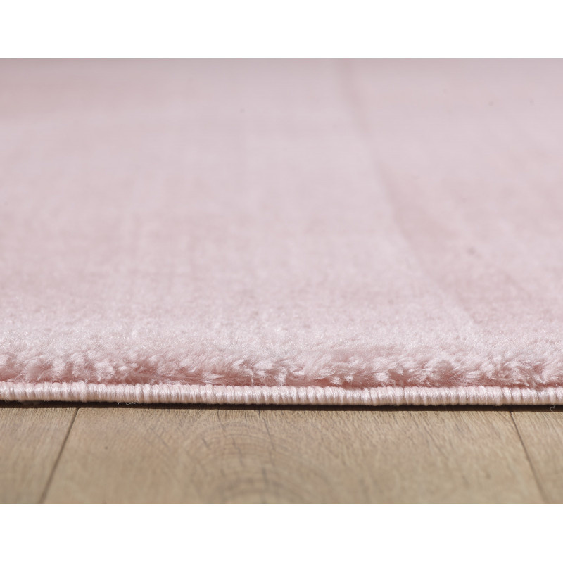 Tapijtenloods Soft Basics Wasbaar Effen Vloerkleed Roze Hoogpolig