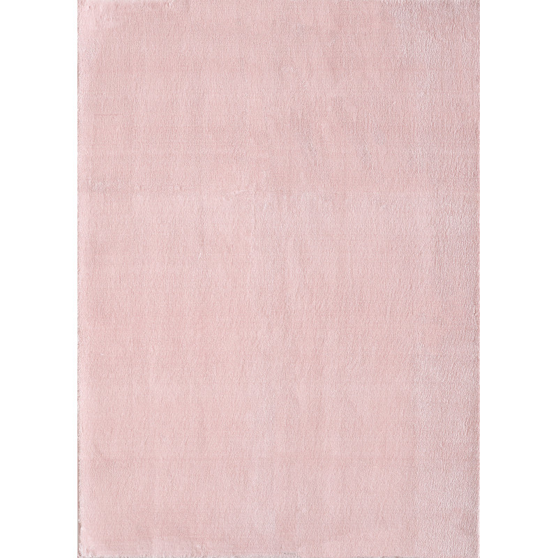 Tapijtenloods Soft Basics Wasbaar Effen Vloerkleed Roze Hoogpolig