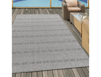 Aruba - Buitenkleed - Weerbestendig Vloerkleed - In & Outdoor - Grijs