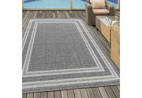 Aruba - Buitenkleed - Weerbestendig Vloerkleed - In & Outdoor - Grijs