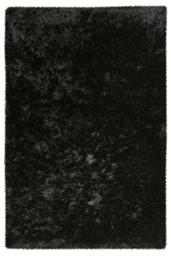 Tapijtenloods Twist Velvet Hoogpolig Vloerkleed Zwart