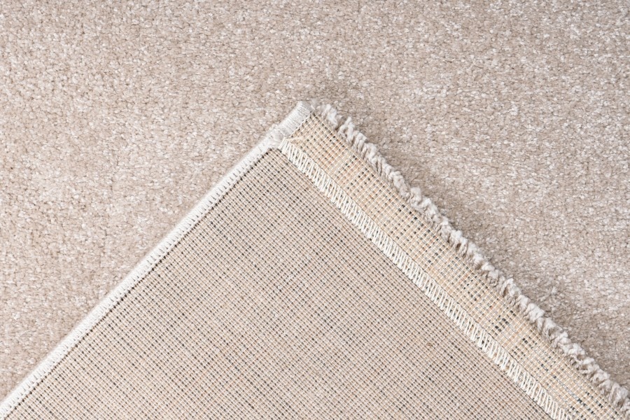Tapijtenloods Velvet Softtouch Effen Luxe Vloerkleed Laagpolig Beige