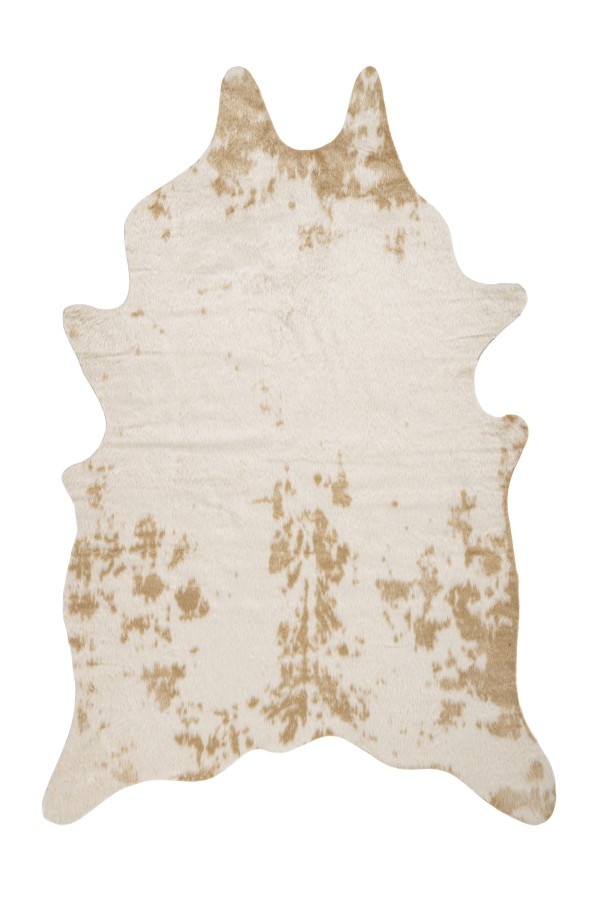 Tapijtenloods Rodeo - Dierenhuid Koe - Anti-slip - Creme