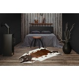 Tapijtenloods Rodeo - Dierenhuid Koe - Anti-slip - Bruin Wit